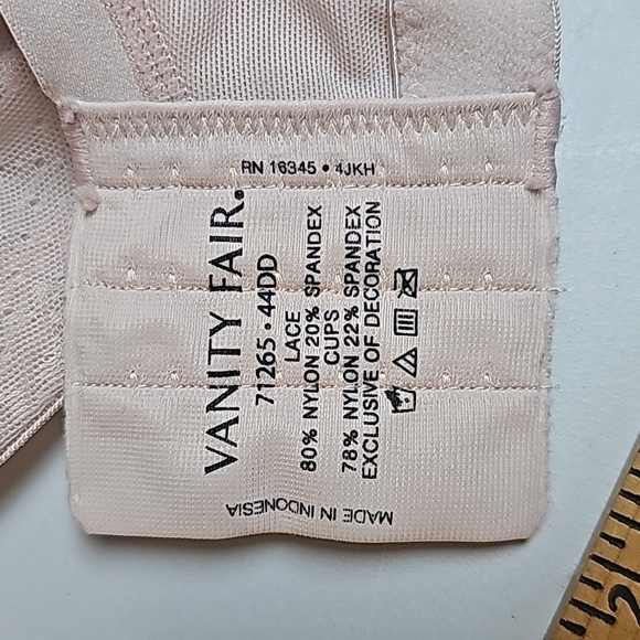 Vanity Fair Wireless Bra 44DD Light Pink - Picture 7 of 10